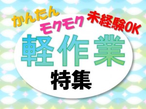 未経験可!ラクラク・かんたん軽作業など 男女活躍 akt107f