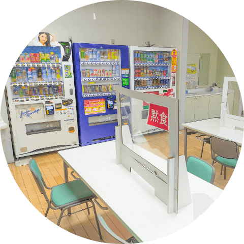 休憩スペースの内観