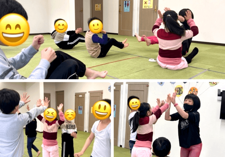 子供たちの体操