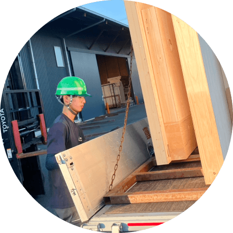 積み込みの写真