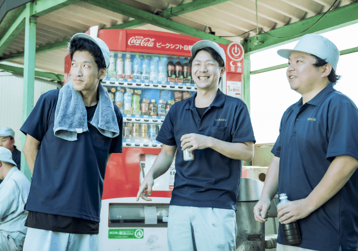 スタッフたちの休憩時間