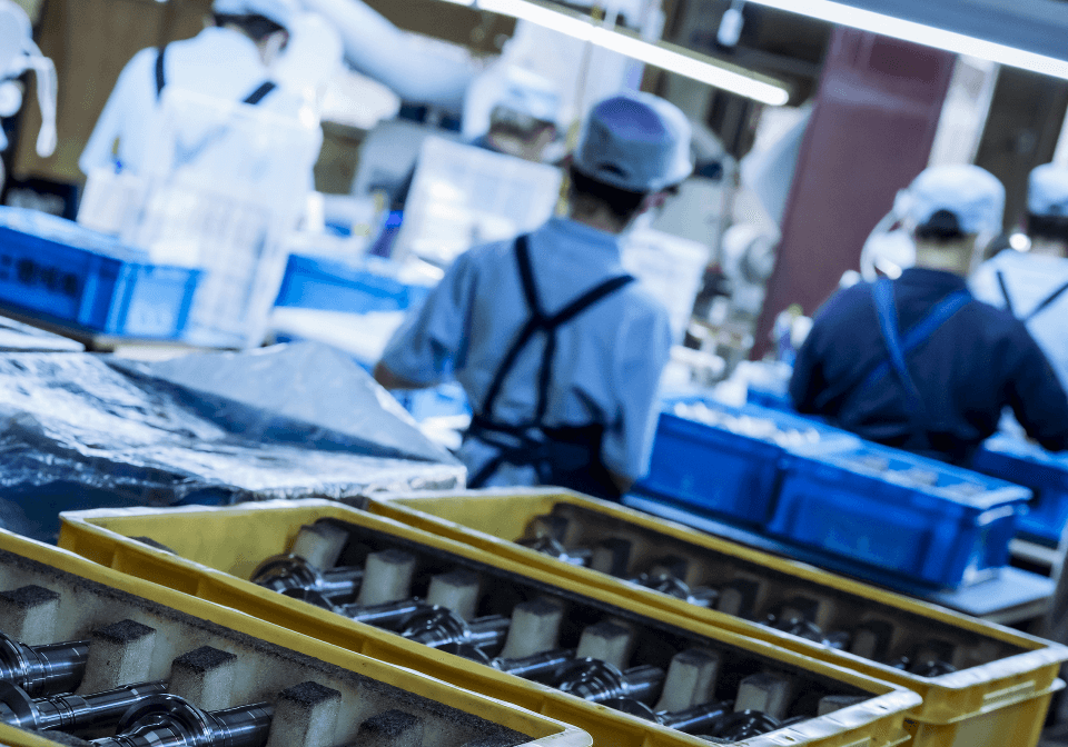 仕事をする女性スタッフたち