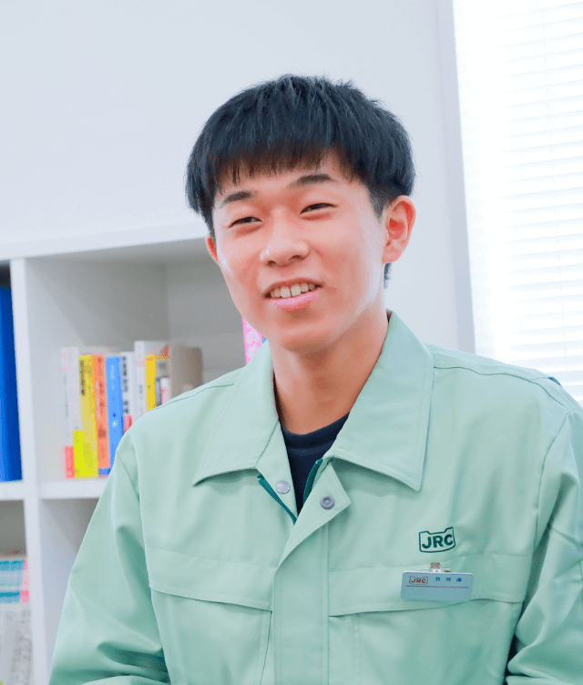 話をする男性社員